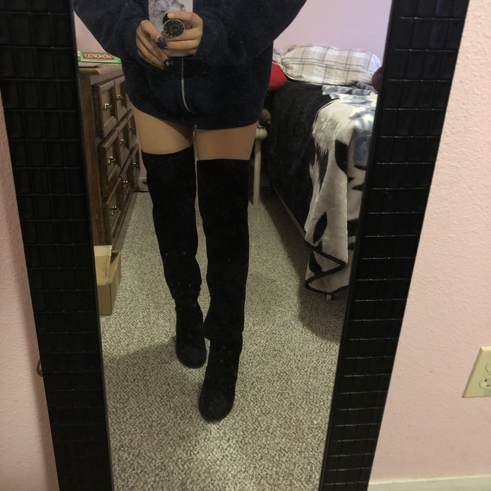 thigh high heel boots